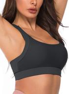 ultimate support and style: women's sports bras for high impact fitness - racerback gym activewear, yoga, and running bra логотип