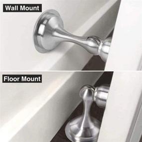 img 1 attached to Stainless Doorstops Soft Catch Commercial Protector