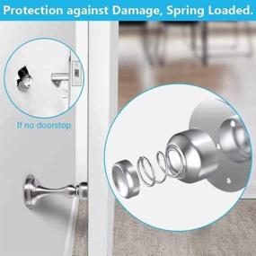 img 3 attached to Stainless Doorstops Soft Catch Commercial Protector