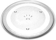 🍽️ 12.5" ge & samsung compatible microwave glass plate - replacement turntable plate - g.e. wb39x10002 & wb39x10003 equivalent logo