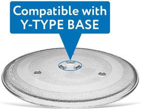 img 2 attached to 🍽️ 12.5" GE & Samsung Compatible Microwave Glass Plate - Replacement Turntable Plate - G.E. WB39X10002 & WB39X10003 Equivalent