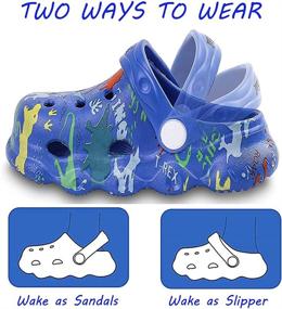 img 3 attached to Ysoazgle Toddler Slippers Non Slip Numeric_12 Boys' Shoes : Clogs & Mules
