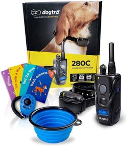 img 2 attached to Dogtra 280C Remote Dog Training Collar - 1/2 Mile Range, Rechargeable & Waterproof - Includes 1 iClick Training Card, Jestik Click Trainer