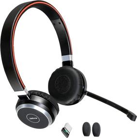 img 4 attached to 🎧 Jabra Evolve 65 Bluetooth UC (Duo) Headphones - NFC Bundle: Teams, Dragon Nuance, PC, Surface, MAC, Smartphone, Music Streaming, IP Softphones 6599-829-409-C