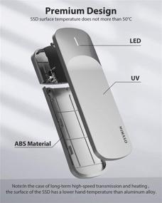 img 2 attached to Внешний корпус для NVME M.2 SSD с высокой скоростью передачи данных: NIMASO USB 3.1 Gen2 10 Gbps адаптер для Samsung, Crucial, WD, Kingston - поддерживает M-Key (B+M Key) - внешний корпус для жесткого диска формата 2230/2242/2260/2280.