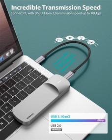 img 1 attached to Внешний корпус для NVME M.2 SSD с высокой скоростью передачи данных: NIMASO USB 3.1 Gen2 10 Gbps адаптер для Samsung, Crucial, WD, Kingston - поддерживает M-Key (B+M Key) - внешний корпус для жесткого диска формата 2230/2242/2260/2280.