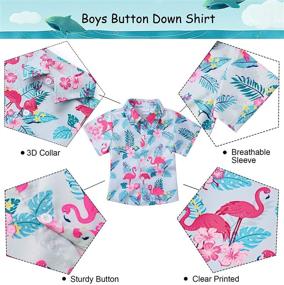 img 1 attached to Hawaiian Tropical Pineapple Boys' Clothing and Tops: RAISEVERN Tees & Shirts