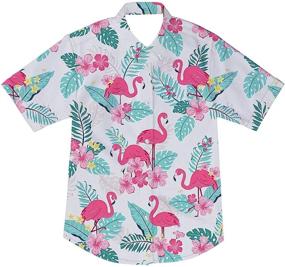 img 4 attached to Hawaiian Tropical Pineapple Boys' Clothing and Tops: RAISEVERN Tees & Shirts