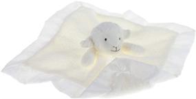 img 1 attached to 🐑 Soft Security Blanket for Infants - Lamb Stuffed Animals, Apricot Lamb, Luxury Snuggler Plush (White Lamb, 14 Inches)