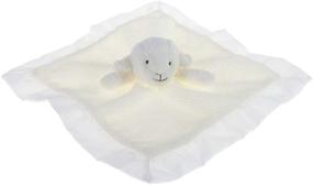 img 2 attached to 🐑 Soft Security Blanket for Infants - Lamb Stuffed Animals, Apricot Lamb, Luxury Snuggler Plush (White Lamb, 14 Inches)