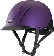 🐴 troxel spirit helmet for horseback riding - violet duratec, size large (7 3/8 - 7 3/4) logo