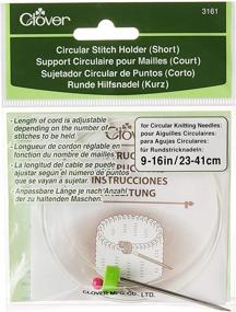 img 3 attached to 🍀 Clover 3161 Circular Short Stitch Holder, 9-16 Inch, Green - Secure and Convenient Knitting Tool