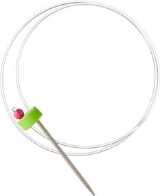 img 4 attached to 🍀 Clover 3161 Circular Short Stitch Holder, 9-16 Inch, Green - Secure and Convenient Knitting Tool