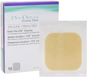 img 2 attached to 🩹 Duo.derm 187955 Extra Thin CGF Dressings 4 X 4 Inches, Pack of 10 - CHLIFE