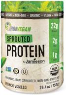 vegan jamieson sprouted protein powder logo