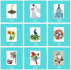 img 4 attached to 🎨 YURROAD Paper Quilling Design Drawings for Children's DIY Projects, School Handmade Teaching, Card Making for Thanksgiving and Christmas