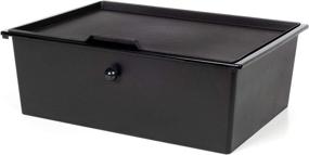 img 3 attached to Maximize Storage Space with Richards Homewares Metal Frame Underbed Storage: Black, 2-Drawer Solution with Lids