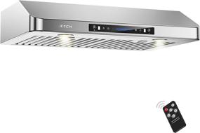 img 4 attached to 🔥 IKTCH 30 Inch Under Cabinet Range Hood: Powerful 900-CFM Ventilation with Gesture Sensing Control Panel & Stainless Steel Design