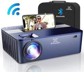 img 4 attached to 🎥 Проектор XNoogo Native 1080p: 5G WIFI Bluetooth, 9500 люмен, HD 4K, 450-дюймовым дисплеем. Кино-проектор с поддержкой 4K, Кеинстоуном, Dolby, зумом. Совместим с телефоном, ПК, ТВ-приставкой, PS4.