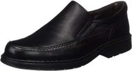 fluchos i19 m 9578 size black men's shoes for loafers & slip-ons logo