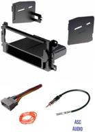 🚗 asc audio car stereo install kit for chrysler dodge jeep - single din radio & accessories included logo