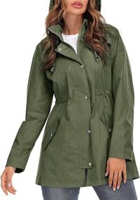 img 1 attached to Uzsoeey Women Waterproof Raincoat Hood