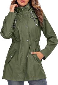 img 4 attached to Uzsoeey Women Waterproof Raincoat Hood