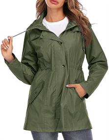 img 3 attached to Uzsoeey Women Waterproof Raincoat Hood