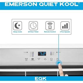 img 1 attached to Emerson Quiet Kool 4 in 1 Portable Air Conditioner: Cooling, Heating, Dehumidifier, Fan - 550-Sq. Ft. EAPH10RC1