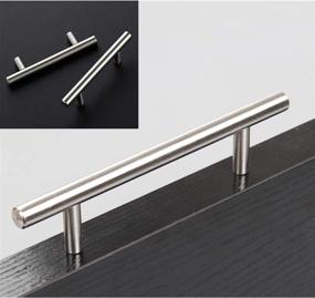 img 2 attached to 🔒 10 Pack Cabinet Hardware Brushed Nickel Drawer Pulls, Satin Nickel Dresser Knobs, Stainless Steel Cabinet Pulls - Versatile and Stylish 5" Total Length