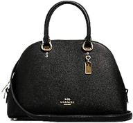 coach satchel signature canvas brown handbags & wallets for women - satchels logo