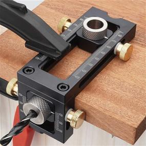 img 2 attached to 🔩 Screw Jig 2-in-1 Adjustable Woodworking Drilling Puncher Locator: An Efficient Dowel Drill Guide Kit