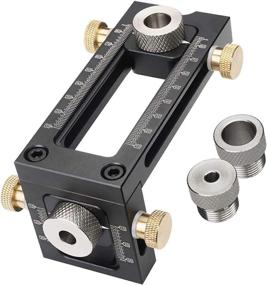 img 4 attached to 🔩 Screw Jig 2-in-1 Adjustable Woodworking Drilling Puncher Locator: An Efficient Dowel Drill Guide Kit