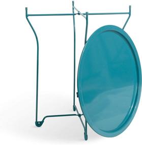 img 2 attached to Enhance Your Space with the Atlantic urbSPACE Metal Side Table - Stylish Folding Tray Table for Ultimate Convenience and Durability, Coated in Capri Breeze for a Refreshing Touch