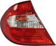 durable lh tail light lamp for 2002-2004 toyota camry - includes bulb | to2800143 81560aa050 logo