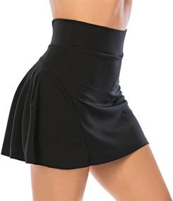 img 3 attached to Pleated Tennis Skirts for Women with Shorts and Pockets - Athletic Golf Skorts for Activewear, Running, Workout, and Sports.