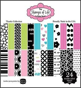 img 1 attached to 🎨 Card-Making and Scrapbooking Paper Pad - Thanks Collection Design Patterned - 24 Sheets 6" x 6.5