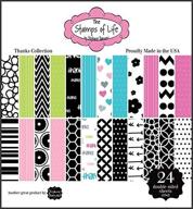 🎨 card-making and scrapbooking paper pad - thanks collection design patterned - 24 sheets 6" x 6.5 logo