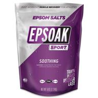 🏋️ восстановление и успокоение: epsoak спортивная лаванда магниевая соль для атлетов - 5 фунтов. терапевтическая ванна с обогащенным эфирным маслом лаванды. логотип