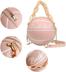 img 2 attached to 🏀 Women's Handbags & Wallets for Totes: Basketball Messenger Style with Free Love Design