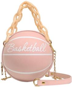 img 4 attached to 🏀 Women's Handbags & Wallets for Totes: Basketball Messenger Style with Free Love Design