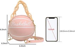 img 3 attached to 🏀 Women's Handbags & Wallets for Totes: Basketball Messenger Style with Free Love Design