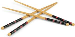 img 3 attached to 🥢 Naruto Akatsuki Bamboo Chopsticks Set: Official, Reusable & Authentic – Includes 2 Sets of Japanese Chopsticks at 8.85 Inches Long