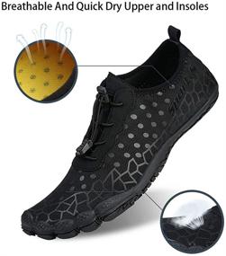 img 3 attached to 👣 Versatile Water Shoes: Unisex Barefoot Diving Swim Shoes for Water Sports - Non-Slip Aqua Shoes for Pool, Beach, Hiking, Kayaking, Boating, Surfing