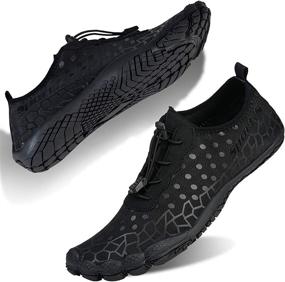 img 4 attached to 👣 Versatile Water Shoes: Unisex Barefoot Diving Swim Shoes for Water Sports - Non-Slip Aqua Shoes for Pool, Beach, Hiking, Kayaking, Boating, Surfing