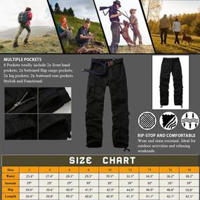 img 1 attached to 👖 AKARMY Women's Cargo Pants - Pockets, Outdoor Casual Ripstop Military Combat Work Pants