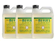 🌼 mrs. meyer's clean day honeysuckle liquid hand soap refill - 33 oz, 3 pack: effective cleaning solution for your hands logo