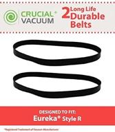 🔀 crucial vacuum replacement belt parts - compatible with eureka belts - fit models 4870 series - bulk (2 pack) логотип