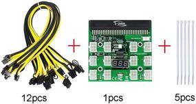 img 1 attached to 💡 S-Union Ethereum ETH ZEC Блок питания для майнинга 12V GPU/PSU плата для разводки + 12шт 16AWG PCI-E 6Pin to 6+2Pin кабели 27.5 дюймов длиной (70 см, включая 5 нейлоновых хомутов)