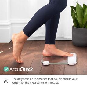 img 3 attached to 🚀 Revolutionize Your Weigh-Ins with AccuCheck Digital Body Weight Scale by Greater Goods - Cutting-Edge Patent Pending Technology Unveiled (Clear)